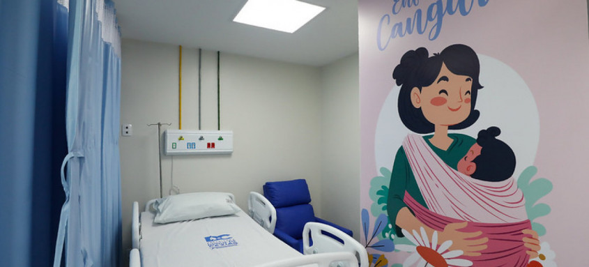 Maternidade Dr. Lázaro José Resende contará com 11 enfermarias, totalizando 41 leitos - Foto: Divulgação Maternidade Dr. Lázaro José Resende contará com 11 enfermarias, totalizando 41 leitos