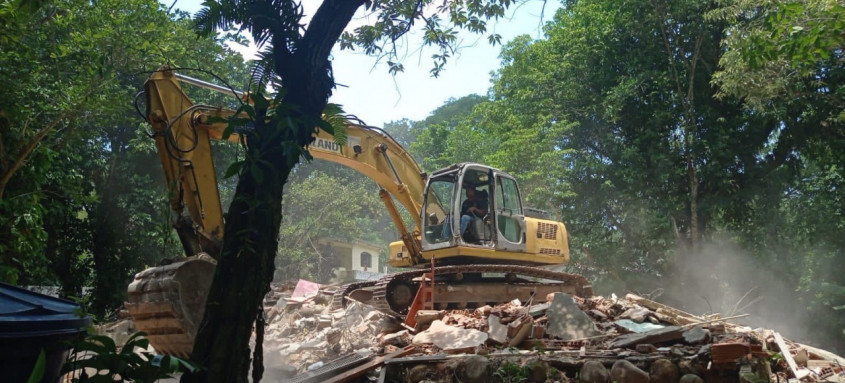 Imóveis demolidos foram edificados em Área de Preservação Permanente