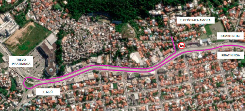 Alterações no bairro de Camboinhas começarão a partir da próxima quarta-feira

