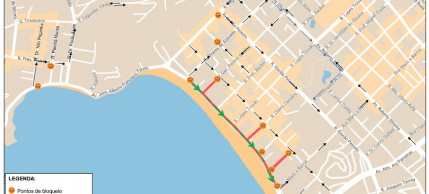 Mapa da 17ª edição da Parada do Orgulho LGBTQIA+ que será realizada no próximo domingo em Niterói - Foto: Reprodução Mapa da 17ª edição da Parada do Orgulho LGBTQIA+ que será realizada no próximo domingo em Niterói