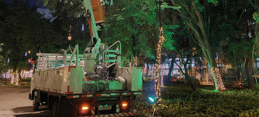 Campo de São Bento está sendo preparado para receber decoração natalina - Divulgação - Foto: Divulgação Campo de São Bento está sendo preparado para receber decoração natalina - Divulgação