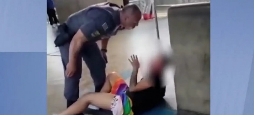 Mulher foi agredida com um tapa no rosto por um policial militar