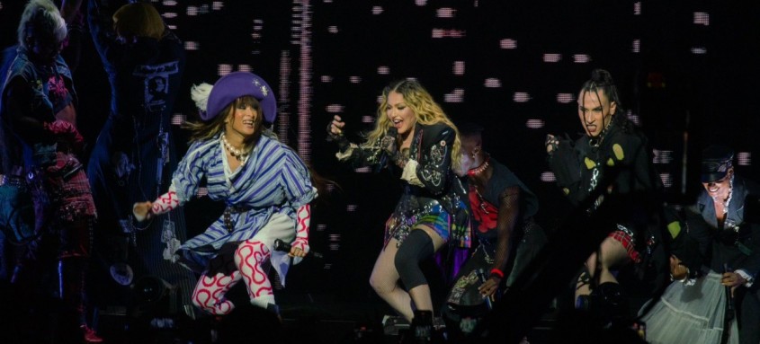 A cantora Madonna fez na noite de sábado em Copacabana o show de encerramento de sua turnê