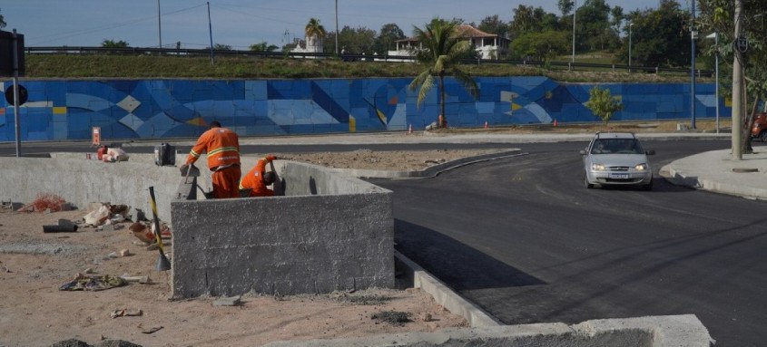 Outras camadas de asfalto ainda serão instaladas no local
