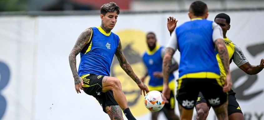 Flamengo segue preparação para jogo decisivo contra o Millonarios no Maracanã - Foto: Marcelo Cortes/Flamengo Flamengo segue preparação para jogo decisivo contra o Millonarios no Maracanã