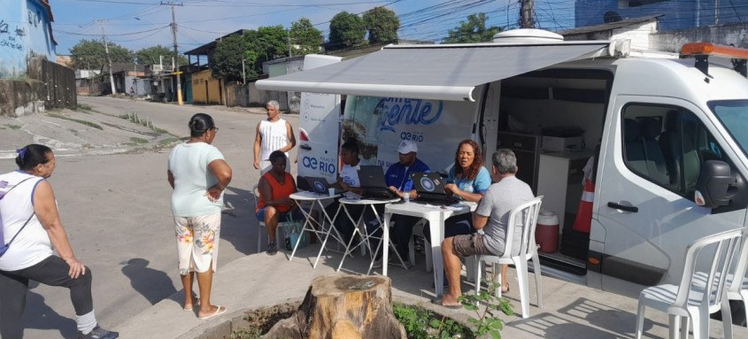 Atendimento móvel da Águas do Rio funciona sempre às terças-feiras, até o próximo dia 25, na Praça do Antigo DPO - Foto: Divulgação Atendimento móvel da Águas do Rio funciona sempre às terças-feiras, até o próximo dia 25, na Praça do Antigo DPO