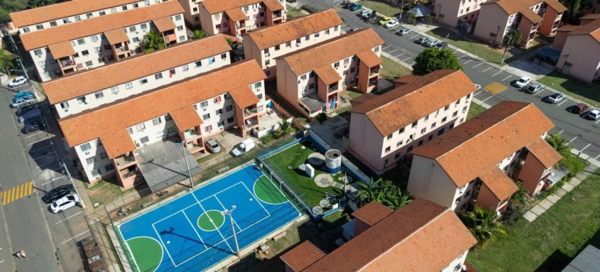 Conjuntos habitacionais Trento e Varese recebem reforma nos telhados, fachadas e em todas as áreas externas - Foto: Divulgação Conjuntos habitacionais Trento e Varese recebem reforma nos telhados, fachadas e em todas as áreas externas