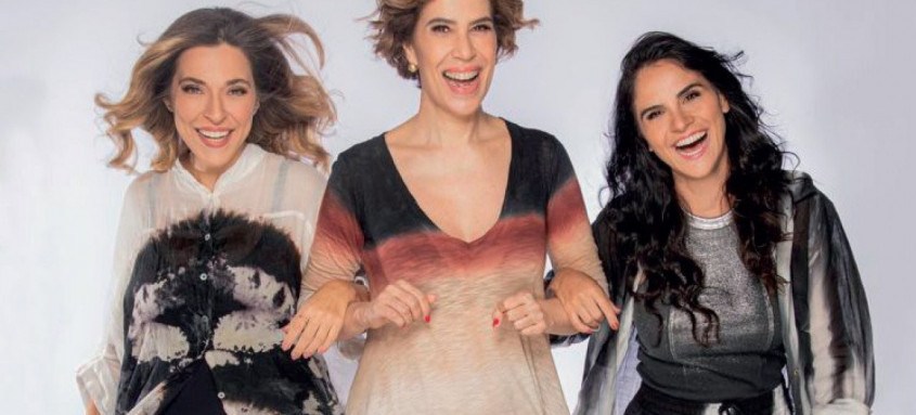 Júlia Rabello, Maria Clara Gueiros e Priscila Castello Branco se transformam em 20 personagens na peça ‘Agora é Que São Elas!’ - Foto: Divulgação Júlia Rabello, Maria Clara Gueiros e Priscila Castello Branco se transformam em 20 personagens na peça ‘Agora é Que São Elas!’