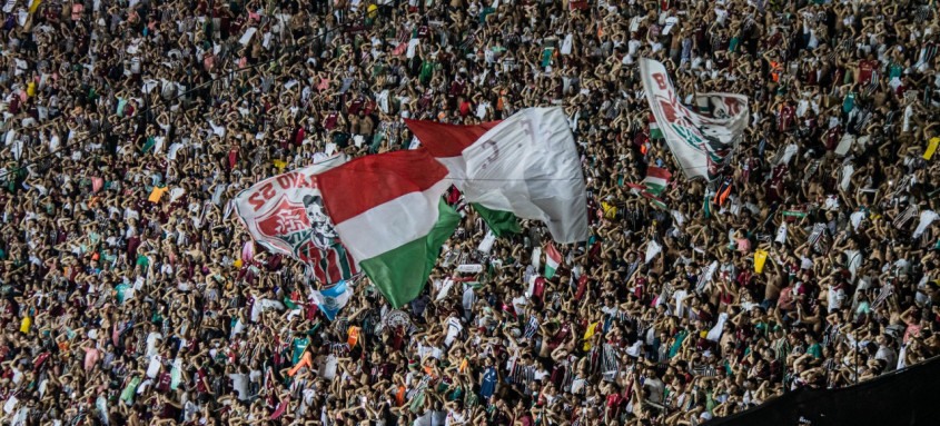 Torcida do Fluminense comparecerá em bom número no jogo com o São Paulo no Maracanã - Foto: Marina Garcia/Fluminense Torcida do Fluminense comparecerá em bom número no jogo com o São Paulo no Maracanã