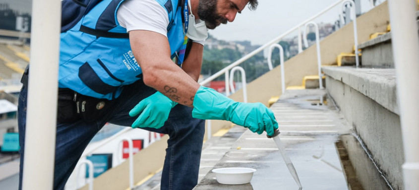 Sambódromo e arredores foram vistoriados para evitar focos do Aedes aegypti - Edu Kapps/SMS - Foto: Divulgação Sambódromo e arredores foram vistoriados para evitar focos do Aedes aegypti - Edu Kapps/SMS