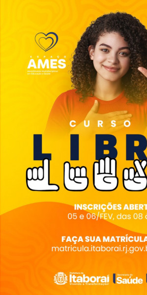 O curso será realizado presencialmente e abordará temas como a estrutura da língua sinalizada - Foto: Divulgação O curso será realizado presencialmente e abordará temas como a estrutura da língua sinalizada
