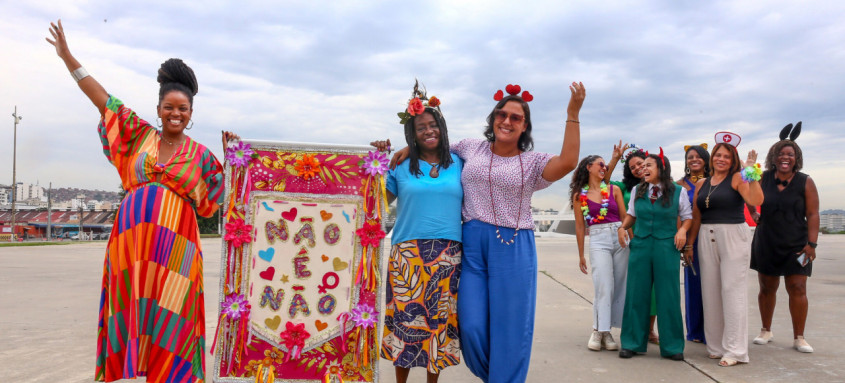 Fotos de divulgação do concurso de marchinhas anti-assédio