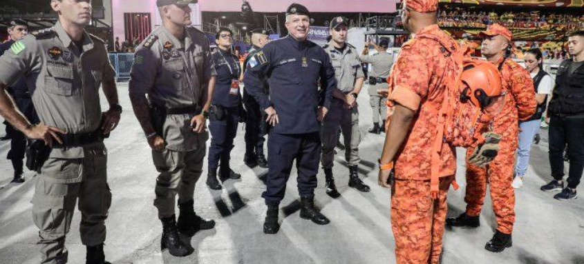 O Governo do Estado do Rio reforçou a segurança para os desfiles do Grupo Especial na Sapucaí - Foto: Divulgação O Governo do Estado do Rio reforçou a segurança para os desfiles do Grupo Especial na Sapucaí