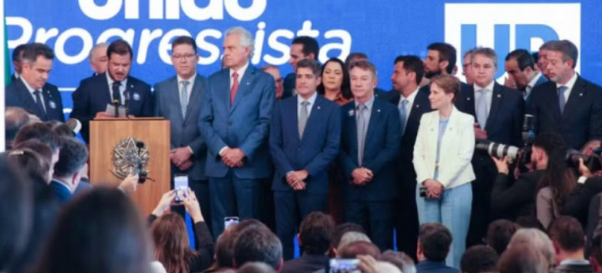 Evento de anúncio da federação entre União e PP
