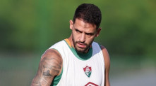 Renato Augusto em treino antes de rescindir com o Fluminense.