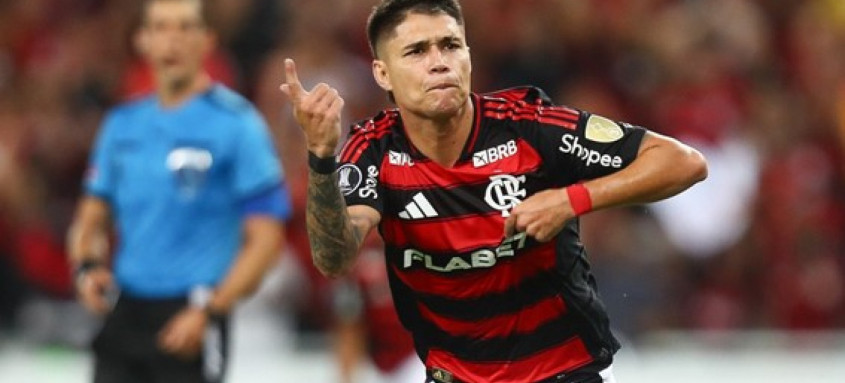 Luiz Araújo em Flamengo x LDU.