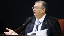 Ministro STF Flavio Dino em julgamento da denuncia do nucleo 1 da Pet 12.100, sobre uma suposta tentativa de golpe de Estado apos as eleicoes de 2022. Metropoles