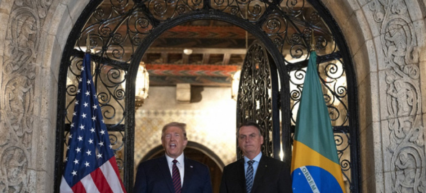 presidente dos EUA, Donald Trump e Bolsonaro.