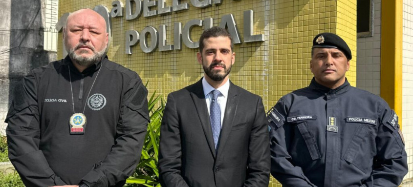 Marcio Dubugras (PCERJ), Uriel Gonzales (MPRJ) e Coronel Ferreira (PMERJ)